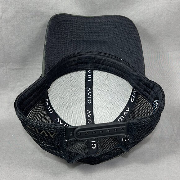 Avid Fishing Gear Snapback Hat Cap Black Camouflage Trucker Outdoor Patch Mens - Picture 11 of 13